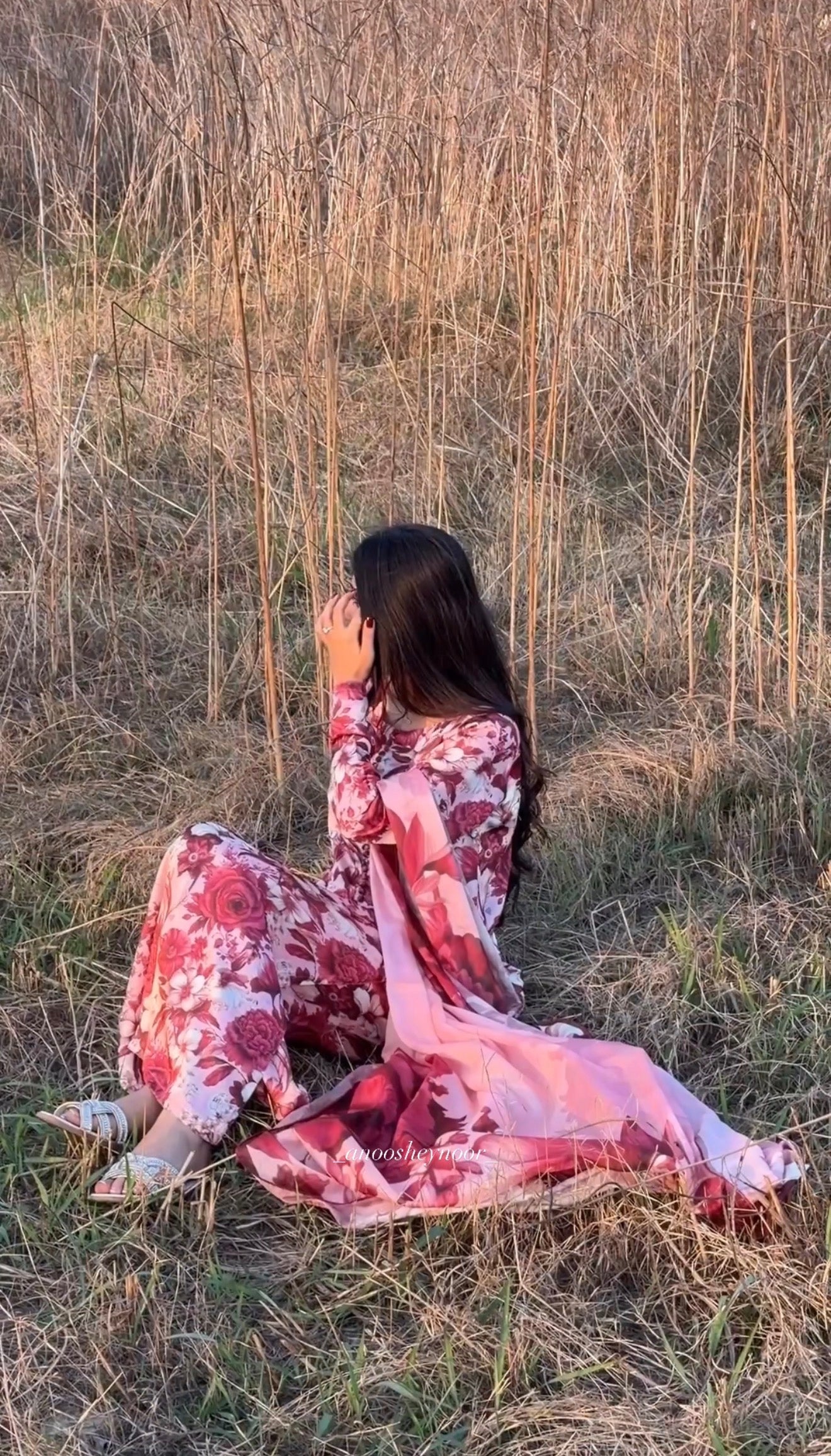 Carmine (Silk-3 piece)